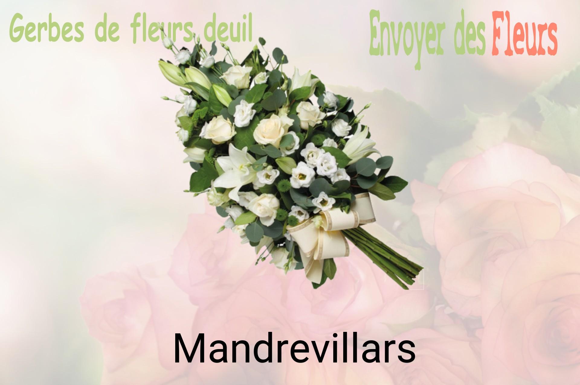 Gerbe de fleurs de deuil livrée à Mandrevillars